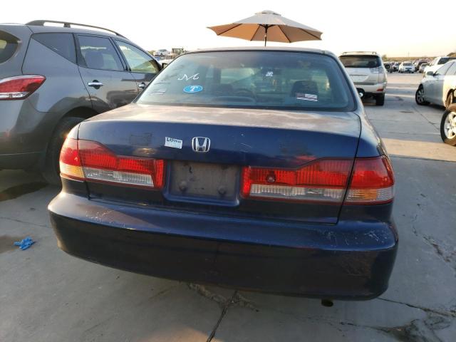 JHMCG56642C006255 - 2002 HONDA ACCORD EX BLUE photo 6