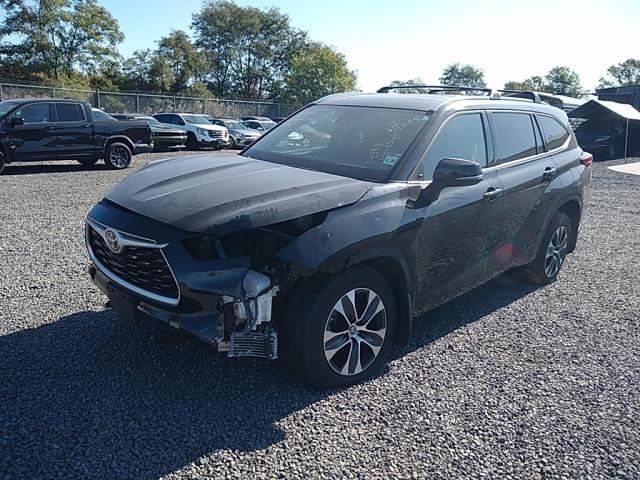 5TDGZRBHXMS554113 - 2021 TOYOTA HIGHLANDER XLE BLACK photo 1