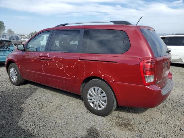 KNDMG4C72B6369858 - 2011 KIA SEDONA LX BURGUNDY photo 2