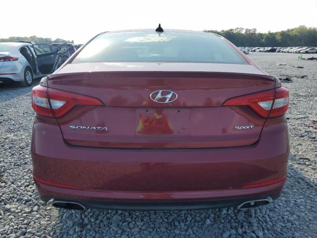 5NPE34AFXGH331687 - 2016 HYUNDAI SONATA SPORT RED photo 6