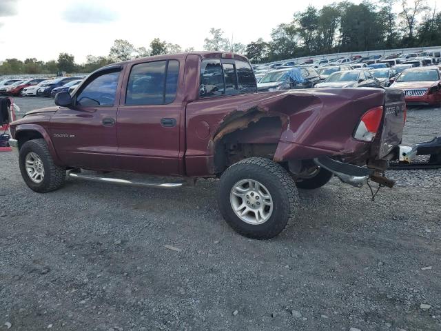 1B7HG2AN41S288633 - 2001 DODGE DAKOTA QUAD RED photo 2