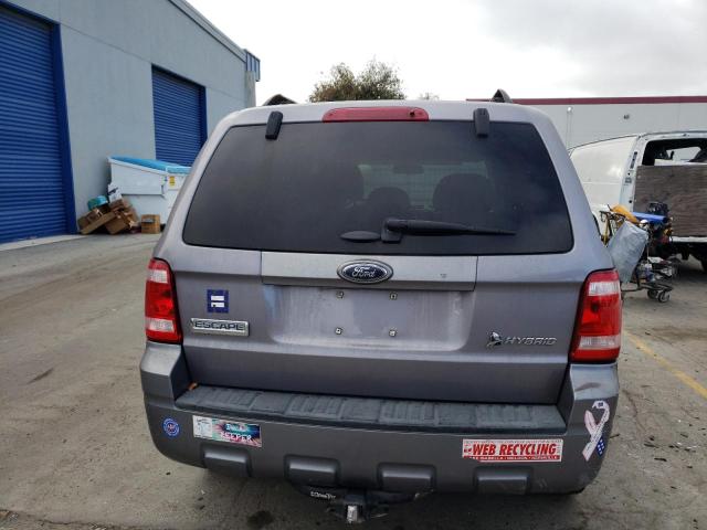 1FMCU59H68KC82499 - 2008 FORD ESCAPE HEV GRAY photo 6