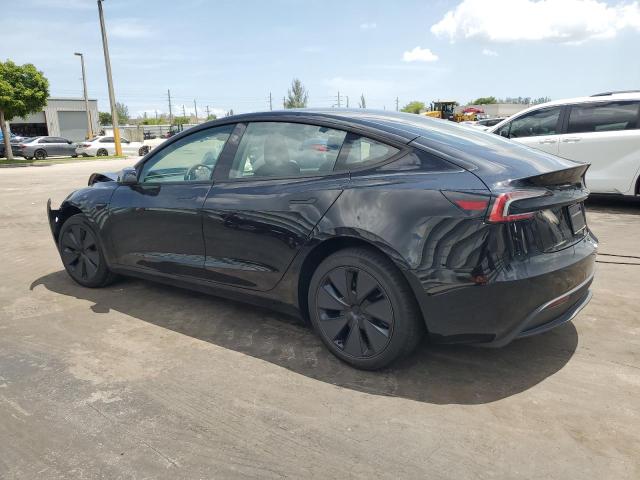5YJ3E1EA4SF056081 - 2025 TESLA MODEL 3 BLACK photo 2