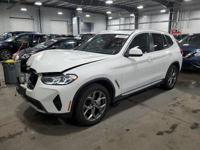 5UX53DP07N9M03954 - 2022 BMW X3 XDRIVE30I WHITE photo 1