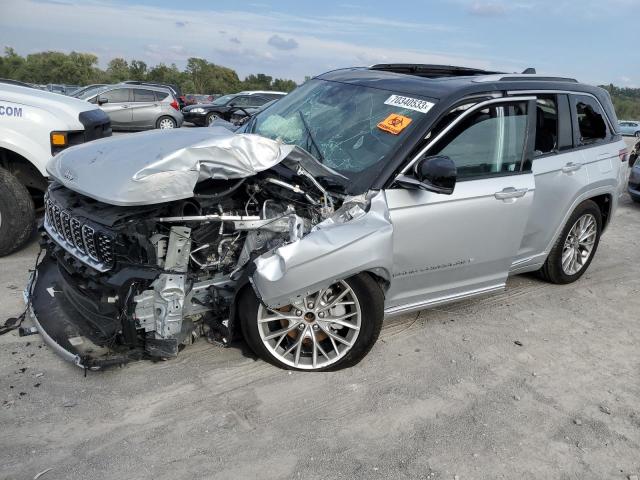 1C4RJHEG2P8723417 - 2023 JEEP GRAND CHER SUMMIT ვერცხლისფერი ფოტო 1