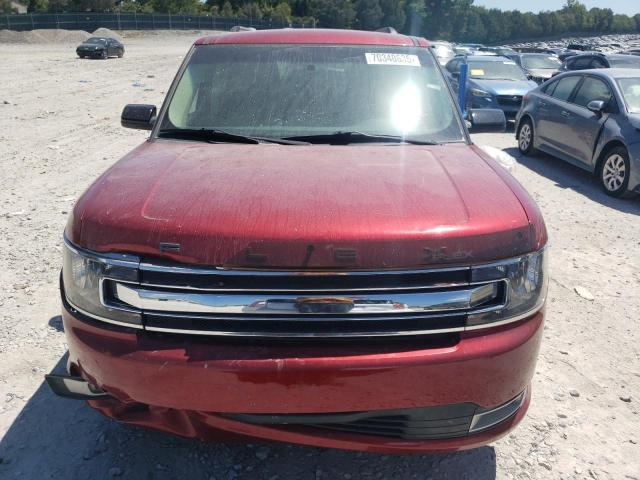 2FMGK5C83JBA12372 - 2018 FORD FLEX SEL RED photo 5