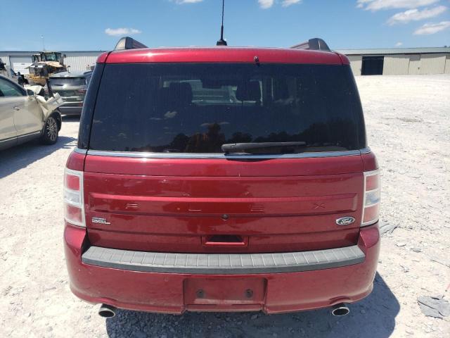 2FMGK5C83JBA12372 - 2018 FORD FLEX SEL RED photo 6