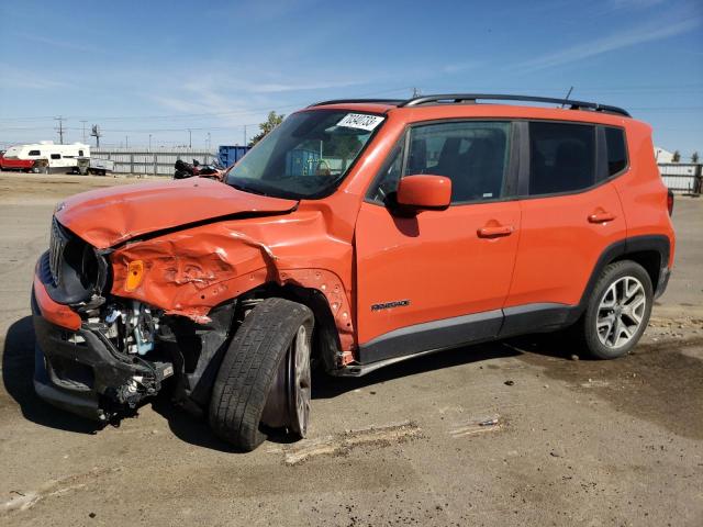 ZACCJBBB6HPG12004 - 2017 JEEP RENEGADE LATITUDE ORANGE photo 1