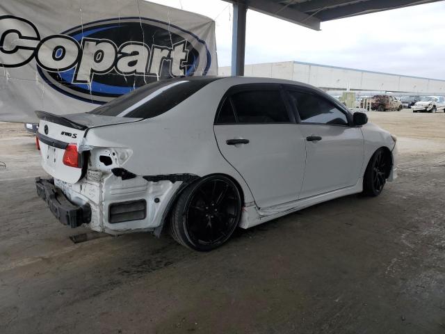 2T1BU4EE3CC889881 - 2012 TOYOTA COROLLA BASE WHITE photo 3