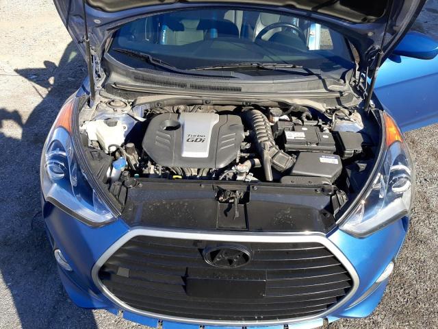 KMHTC6AE7GU251064 - 2016 HYUNDAI VELOSTER TURBO BLUE photo 11