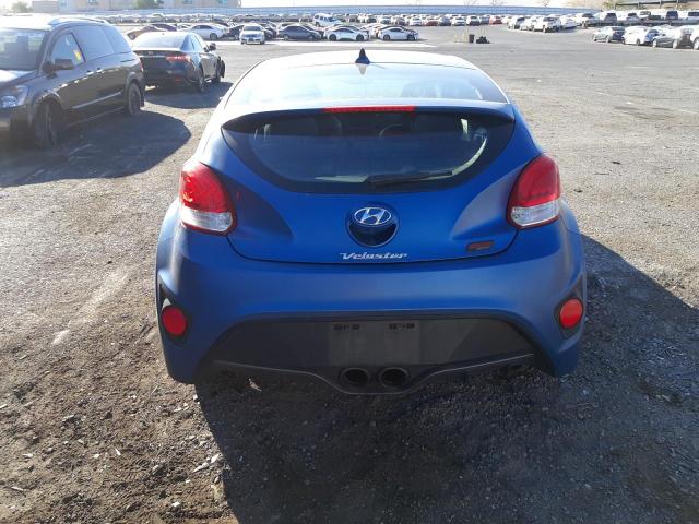 KMHTC6AE7GU251064 - 2016 HYUNDAI VELOSTER TURBO BLUE photo 6