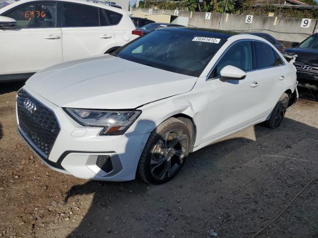 WAUGUDGY7NA023103 - 2022 AUDI A3 PREMIUM WHITE photo 1