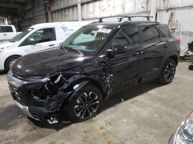 KL79MRSL9NB091303 - 2022 CHEVROLET TRAILBLAZE LT BLACK photo 1