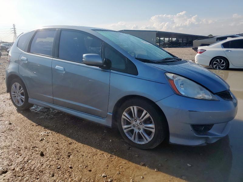 JHMGE8H51BC021812 - 2011 HONDA FIT SPORT BLUE photo 4