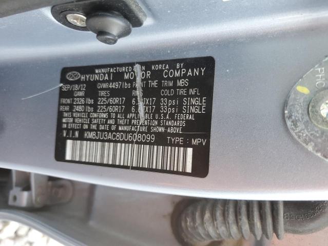 KM8JU3AC8DU608099 - 2013 HYUNDAI TUCSON GLS Blau Foto 14