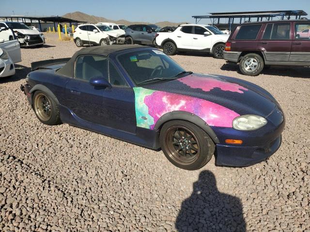 JM1NB353730308923 - 2003 MAZDA MX-5 MIATA BASE BLUE photo 4
