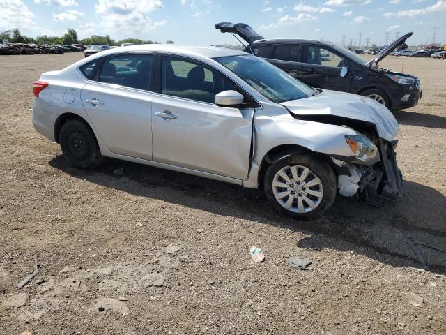 3N1AB7AP4KY337494 - 2019 NISSAN SENTRA S 银色 照片 4