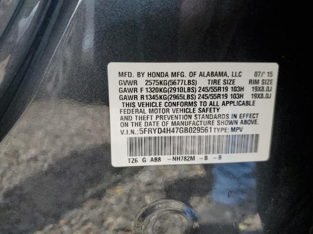 5FRYD4H47GB029561 - 2016 ACURA MDX TECHNOLOGY GRAY photo 13