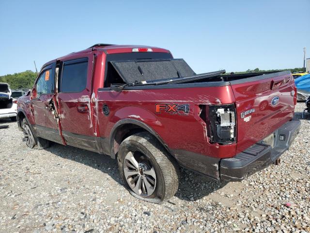 1FTEW1EF7GFD12136 - 2016 FORD F150 SUPERCREW RED photo 2