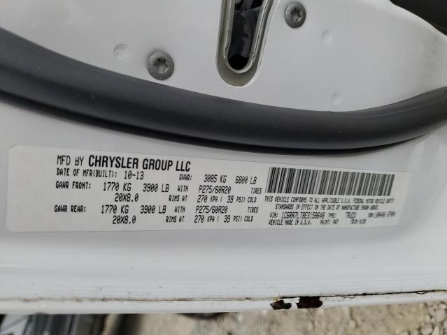 1C6RR7LT8ES158648 - 2014 RAM 1500 SLT WHITE photo 13