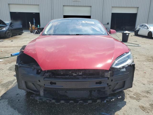 5YJSA1E28KF306745 - 2019 TESLA MODEL S 红色 照片 5