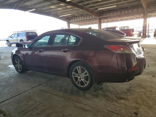 19UUA86549A001662 - 2009 ACURA TL BURGUNDY photo 2