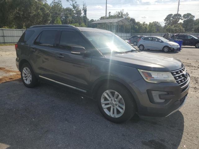 1FM5K7D89HGC83053 - 2017 FORD EXPLORER XLT GRAY photo 4