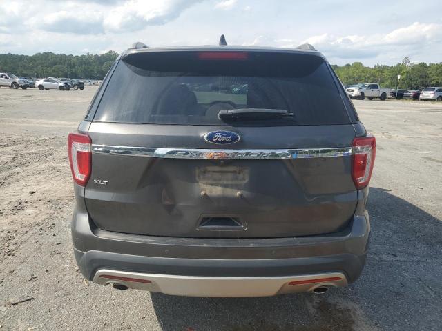 1FM5K7D89HGC83053 - 2017 FORD EXPLORER XLT GRAY photo 6
