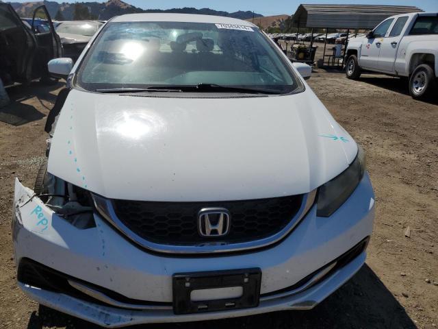 19XFB2F57FE704456 - 2015 HONDA CIVIC LX WHITE photo 5