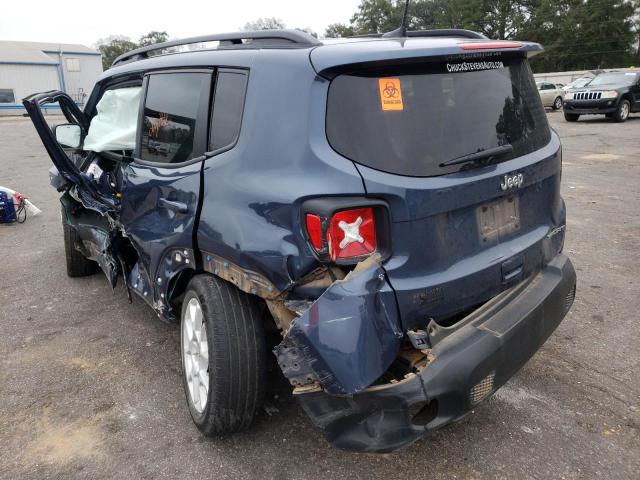 ZACNJAABXLPL36047 - 2020 JEEP RENEGADE SPORT Կապույտ լուսանկար 2