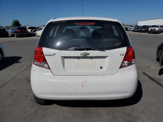 KL1TD66638B269830 - 2008 CHEVROLET AVEO BASE თეთრი ფოტო 6