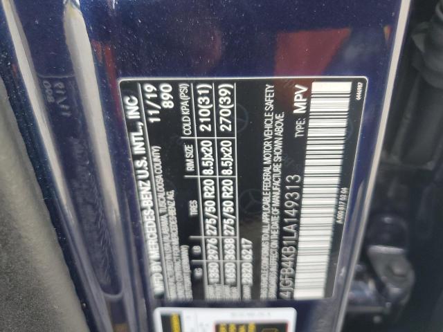 4JGFB4KB1LA149313 - 2020 MERCEDES-BENZ GLE 350 4MATIC BLUE photo 14