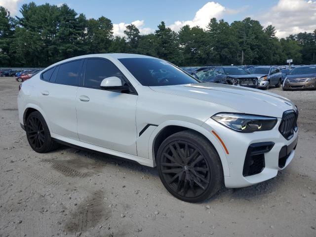5UXCY8C03N9J75506 - 2022 BMW X6 M50I WHITE photo 4