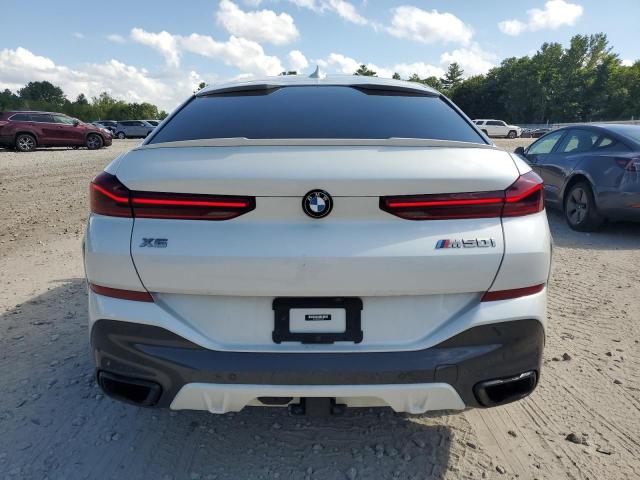 5UXCY8C03N9J75506 - 2022 BMW X6 M50I WHITE photo 6