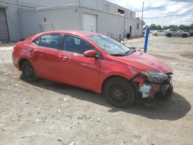 2T1BURHE5KC146811 - 2019 TOYOTA COROLLA L წითელი ფოტო 4