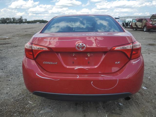 2T1BURHE5KC146811 - 2019 TOYOTA COROLLA L წითელი ფოტო 6