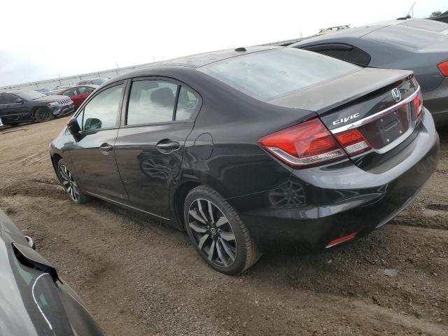 19XFB2F99FE000097 - 2015 HONDA CIVIC EXL შავი ფოტო 2