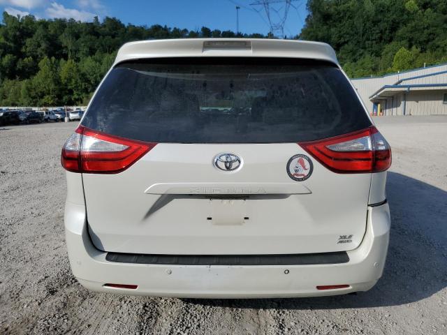 5TDDK3DCXFS115969 - 2015 TOYOTA SIENNA XLE WHITE photo 6