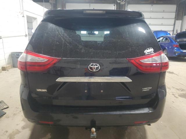 5TDDK3DC1FS111941 - 2015 TOYOTA SIENNA XLE BLACK photo 6