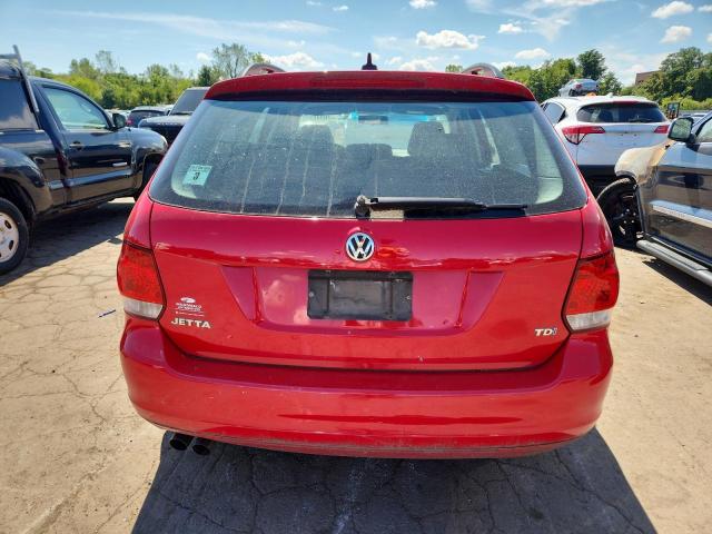 3VWML7AJ7EM600816 - 2014 VOLKSWAGEN JETTA TDI Czerwony zdjęcie 6