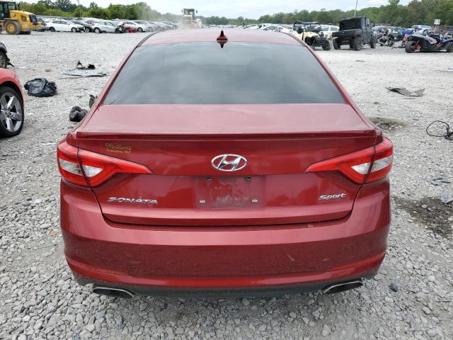 5NPE34AF1FH022978 - 2015 HYUNDAI SONATA SPORT MAROON photo 6