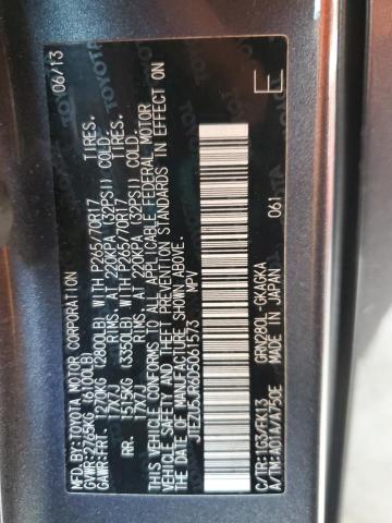 JTEZU5JR6D5061573 - 2013 TOYOTA 4RUNNER SR5 Grafit fotoğraf 13