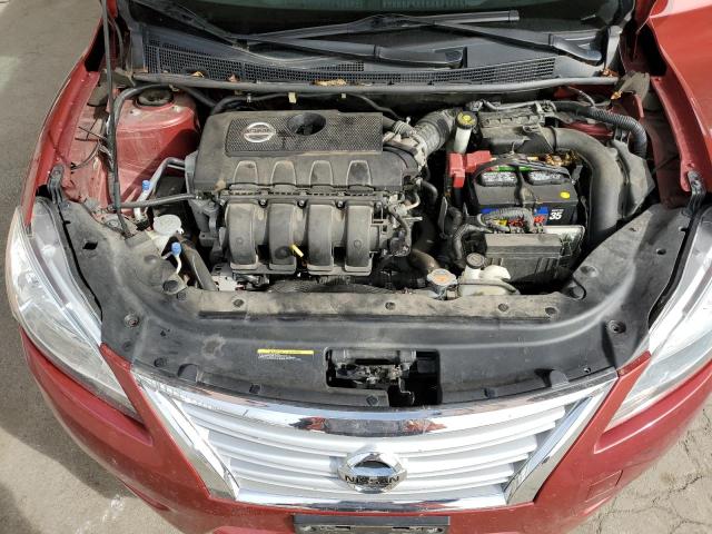 3N1AB7AP9FY304996 - 2015 NISSAN SENTRA S RED photo 11