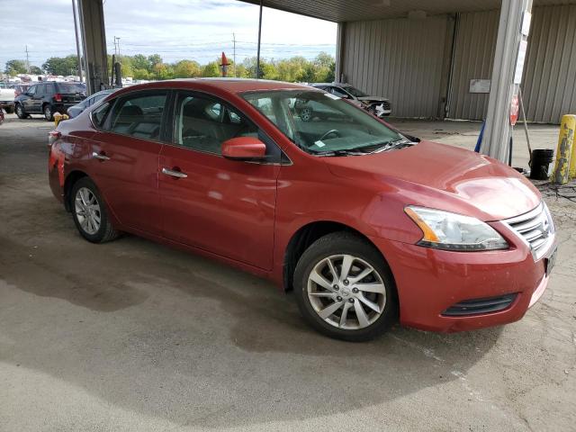 3N1AB7AP9FY304996 - 2015 NISSAN SENTRA S RED photo 4