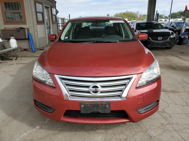 3N1AB7AP9FY304996 - 2015 NISSAN SENTRA S RED photo 5