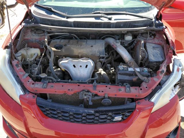 2T1KE4EE3AC045883 - 2010 TOYOTA COROLLA MA S RED photo 11