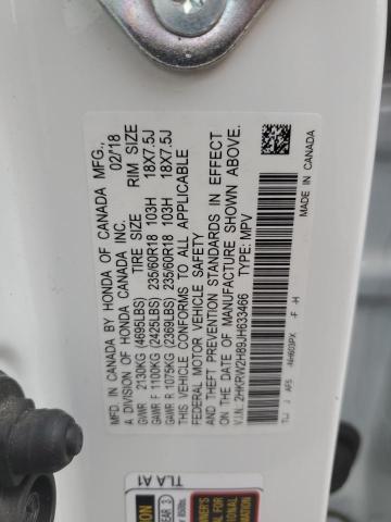 2HKRW2H89JH633466 - 2018 HONDA CR-V EXL თეთრი ფოტო 13