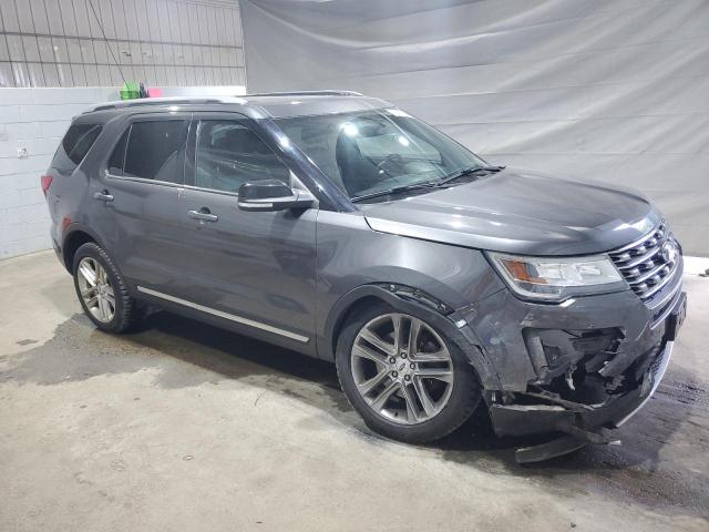 1FM5K8D88HGC97967 - 2017 FORD EXPLORER XLT رمادي صورة 4