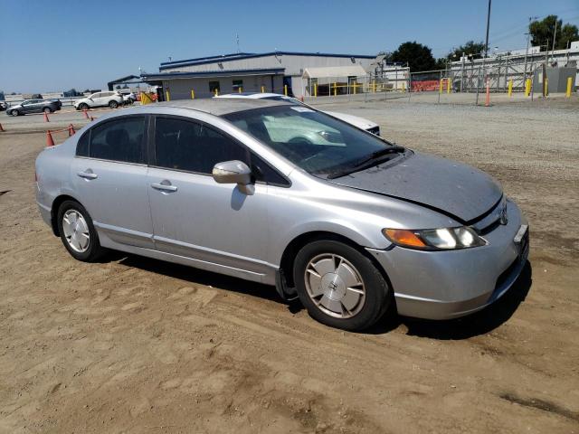 JHMFA36297S003994 - 2007 HONDA CIVIC HYBRID SILVER photo 4