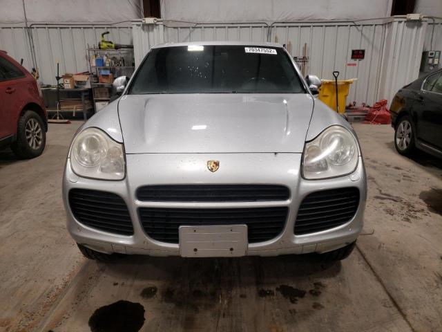 WP1AC29P25LA91297 - 2005 PORSCHE CAYENNE TURBO SILVER photo 5